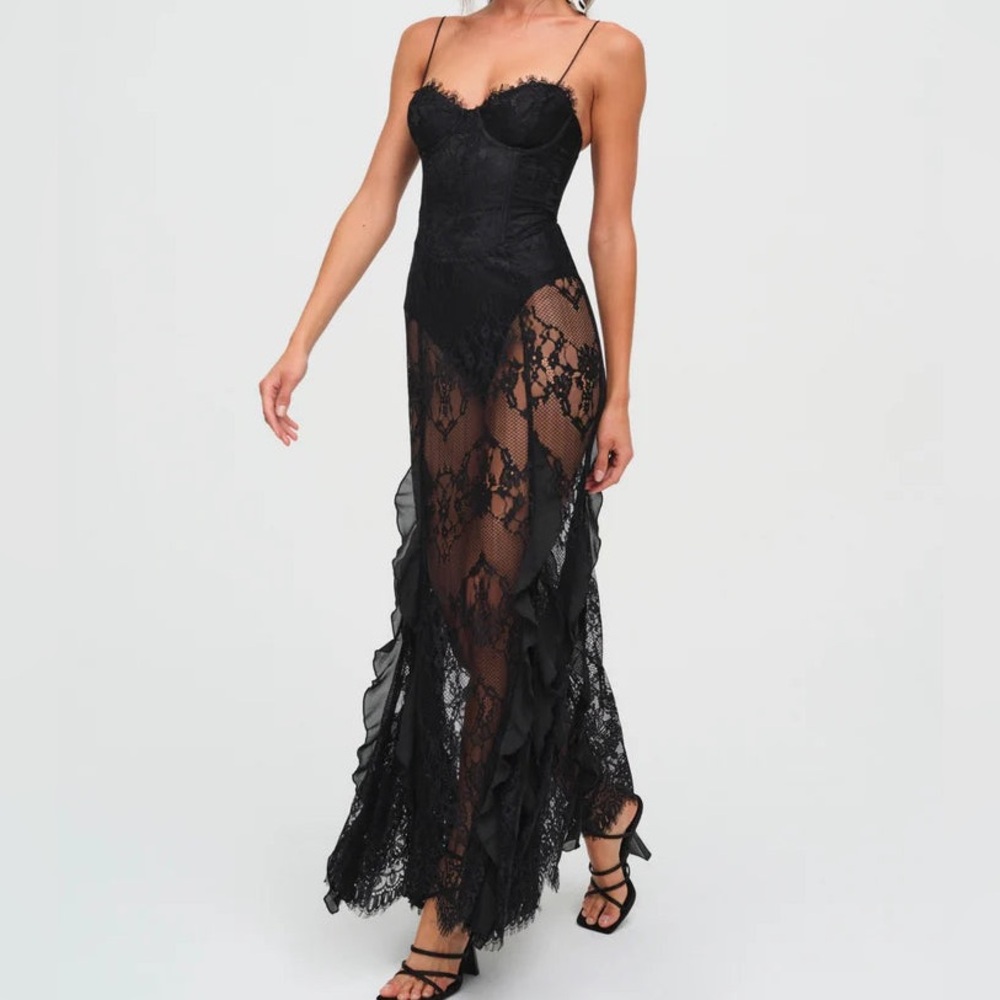 For Love & Lemons Shirley Lace Maxi Dress - Picture 3 of 4